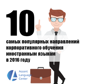 10 самых популярных направлений корпоративного обучения иностранным языкам в 2016 году